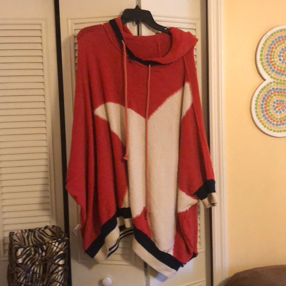 Star poncho sweater